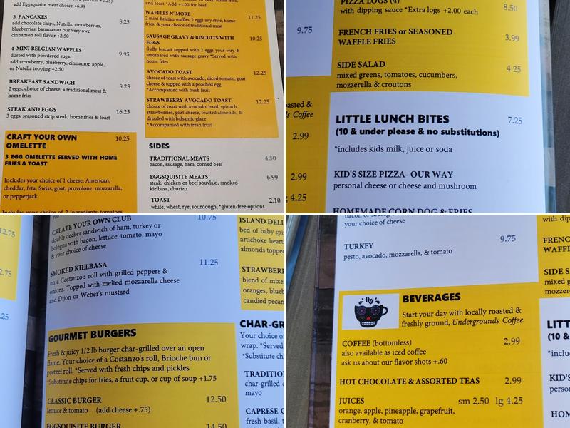 Eggsquisite Eats Menu