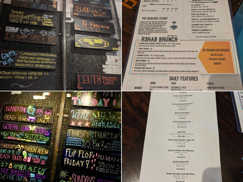 Beaches Brewpub & Kitchen Menu