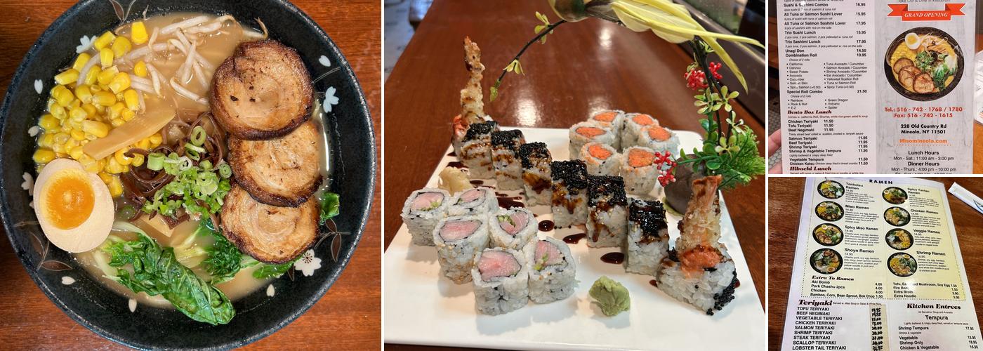 Miso Ramen and Hibachi Menu