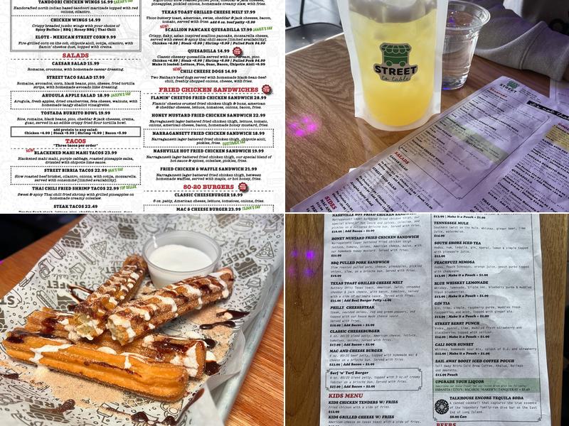 Street to Table Menu