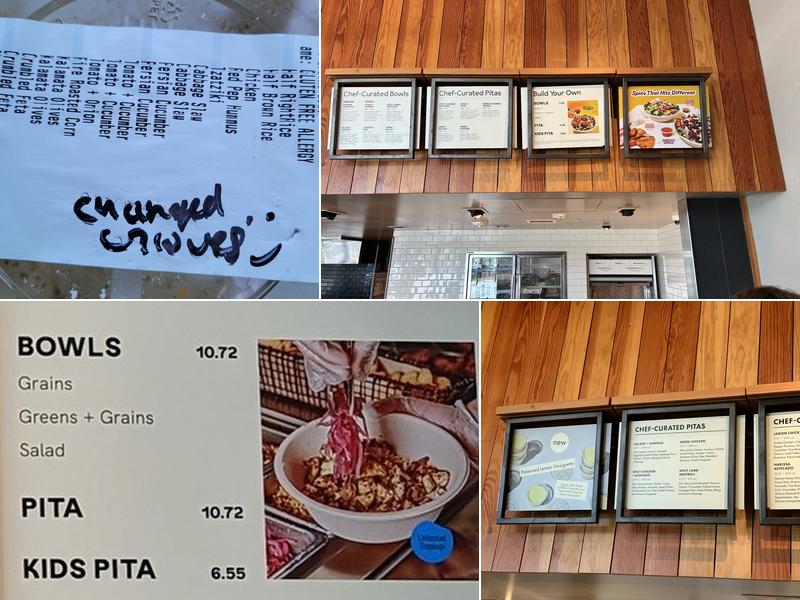 CAVA Menu