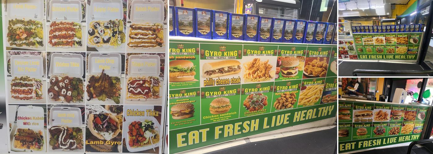 Gyro King Menu
