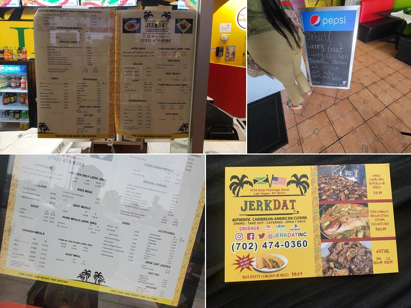 Jerk Dat Flamingo Menu