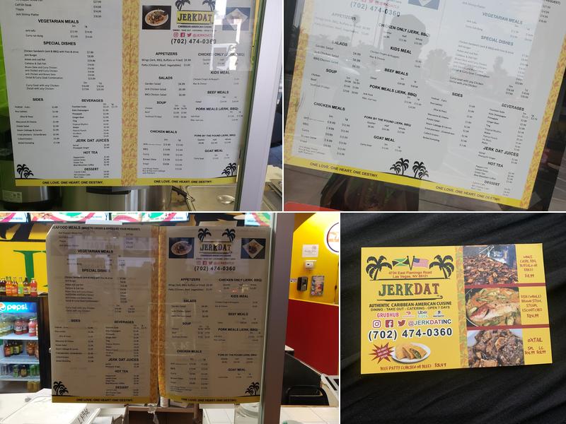 Jerk Dat Flamingo Menu