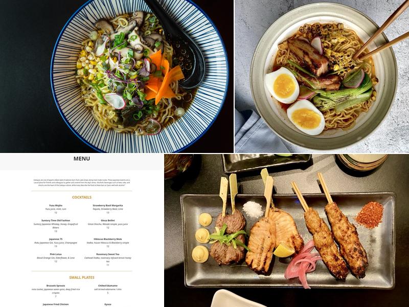 Fin-Two Japanese Ale House Menu