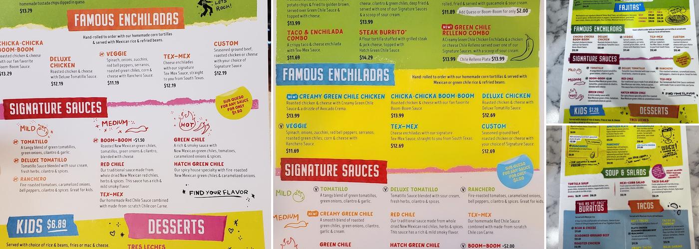 Chuy's Menu