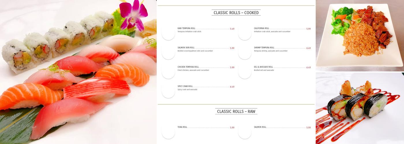 Yama Japan express-Sushi & Hibachi Menu