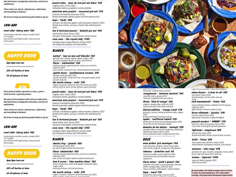 Nixta Taqueria Menu