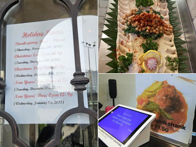 Andalous Mediterranean Buffet Menu