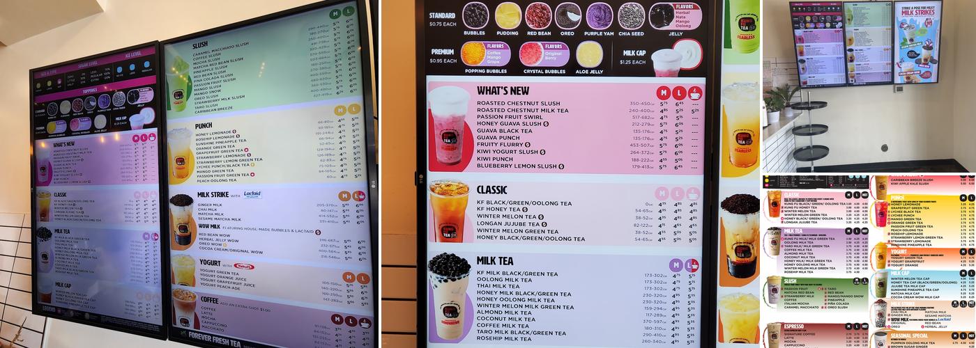 Kung Fu Tea Menu