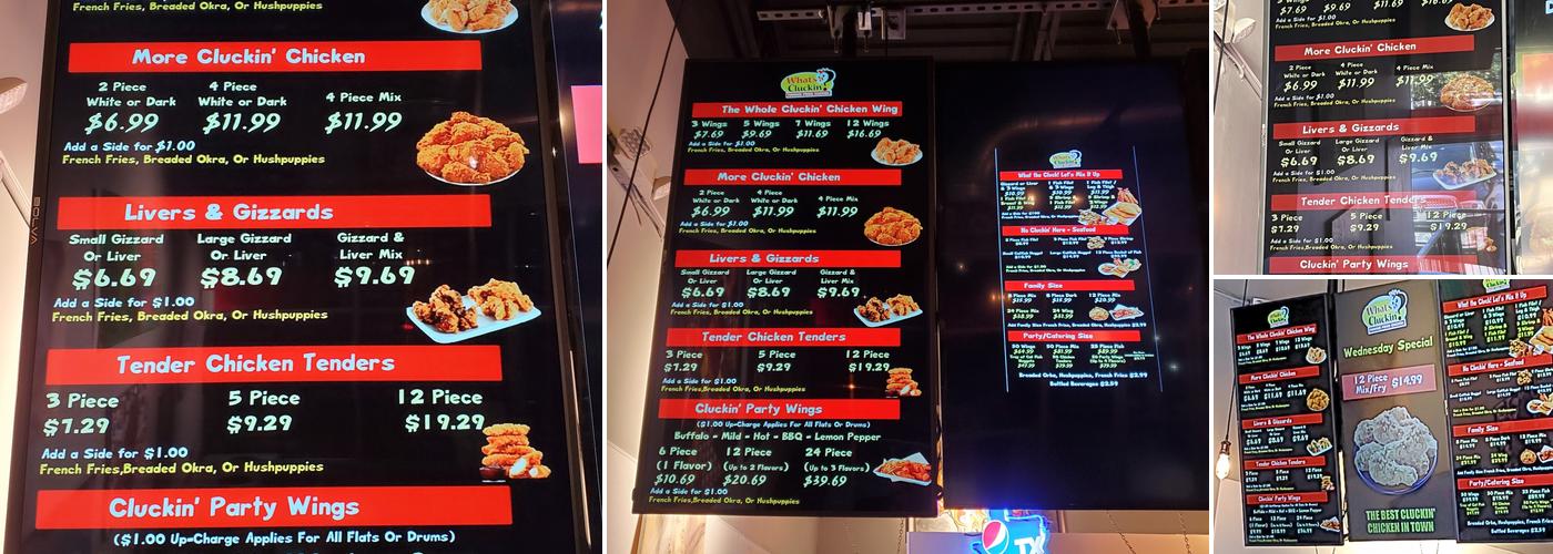 What's Cluckin Menu