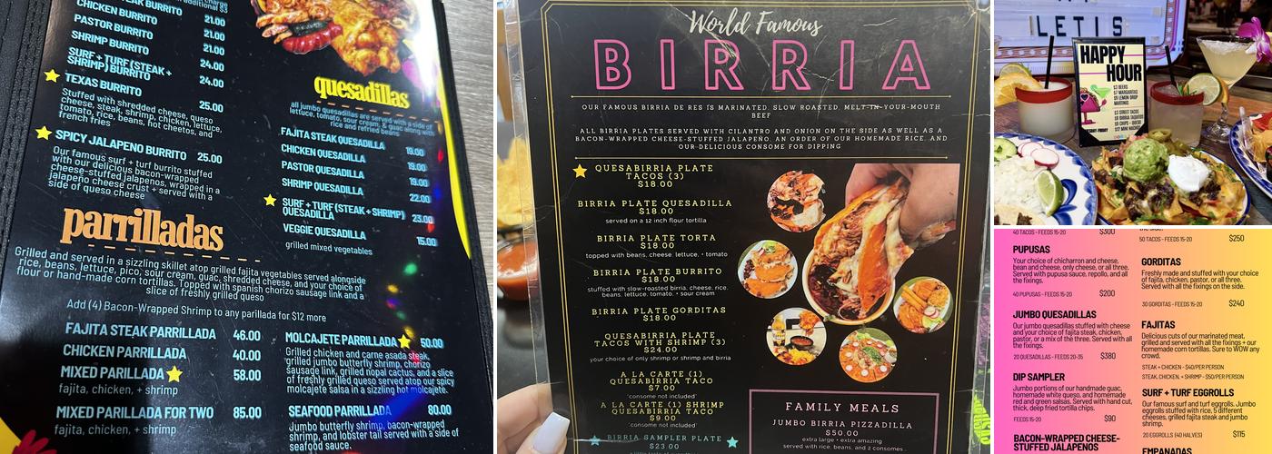 Doña Leti’s Menu
