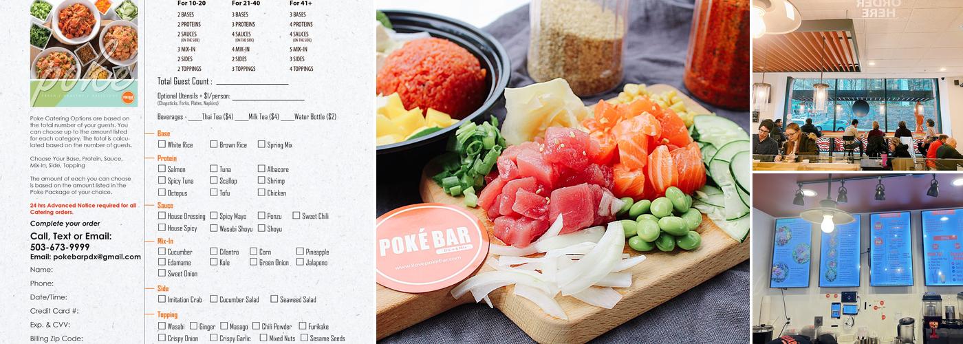 Poke Bar (Dine- In, Take out and Delivery) Menu