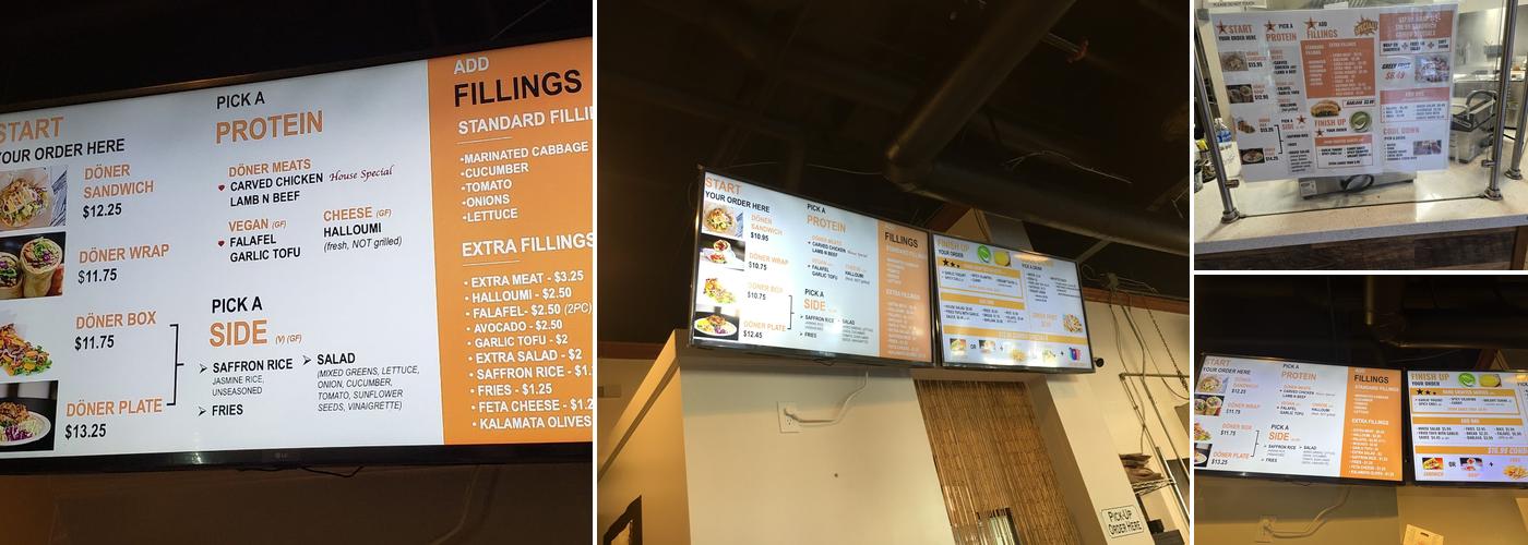 Doner Box Menu