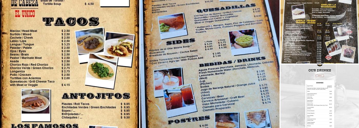 De Cabeza /El Único Menu