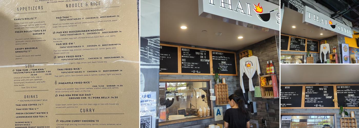 Thai Style Menu
