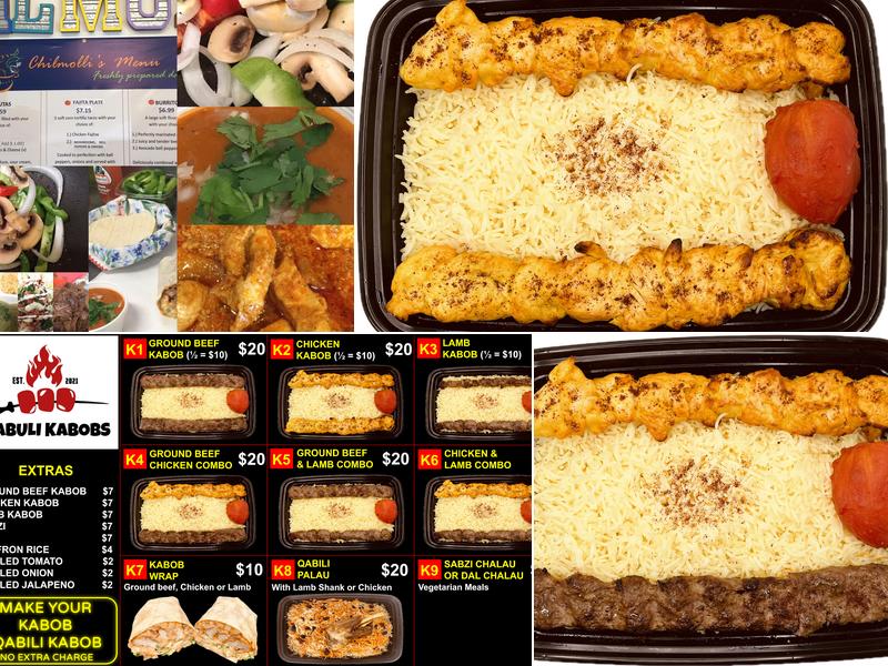 Kabuli Kabobs Menu
