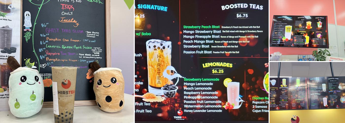 ThirsTea - Nicolas Rd Menu