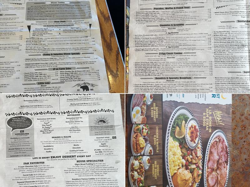 Black Bear Diner Lodi Menu