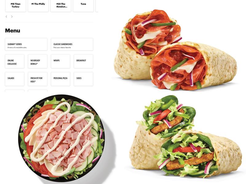 Subway Menu