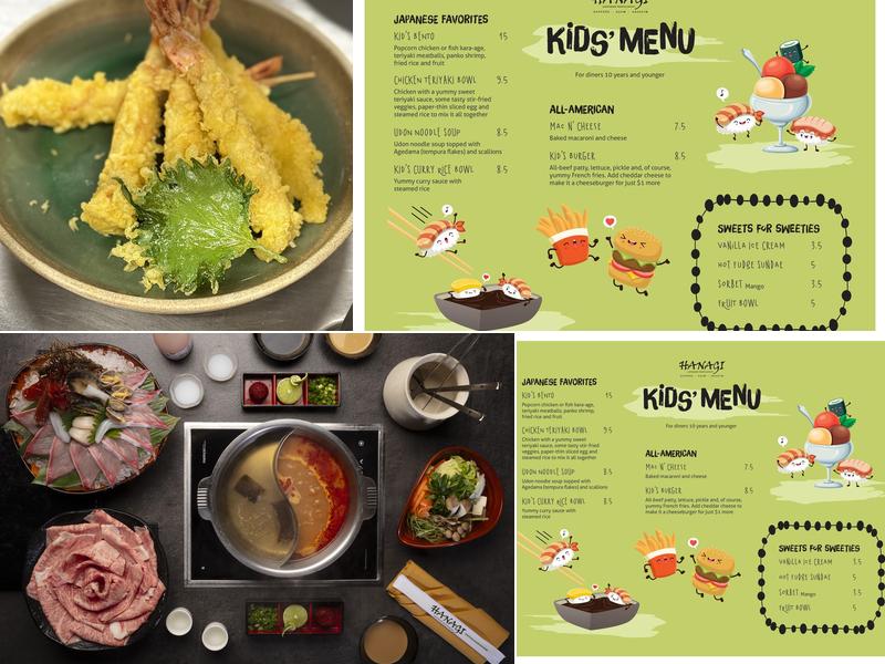 Hanagi Restaurant Menu