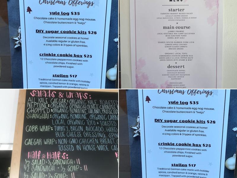 Nutmeg Bakery & Cafe Menu
