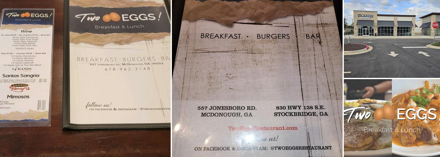 Two Eggs!- McDonough Menu
