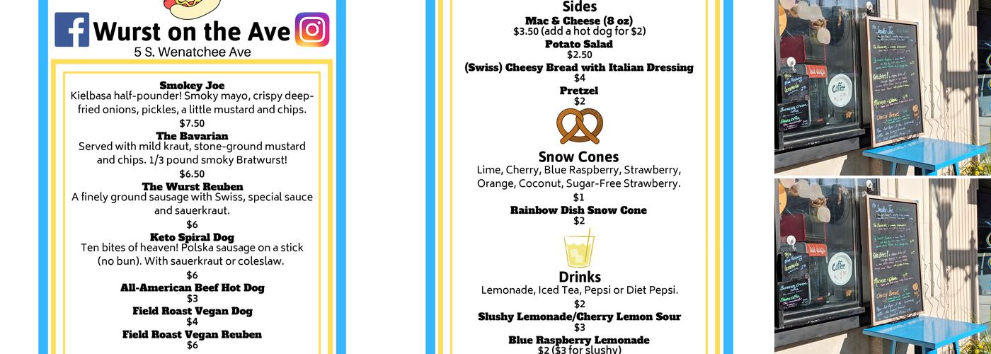 The Wurst llc Menu