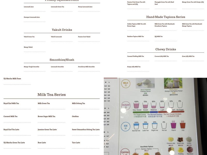Mr.Sun Menu