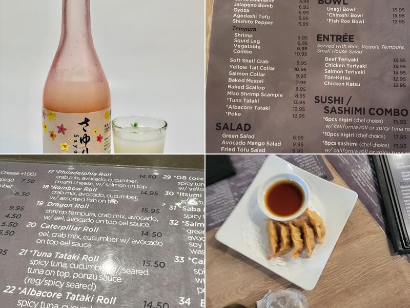 Ugly Tuna Sushi Menu