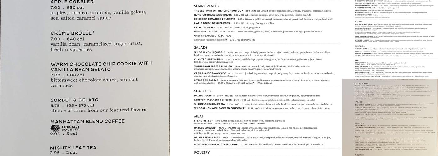 Bazille Menu