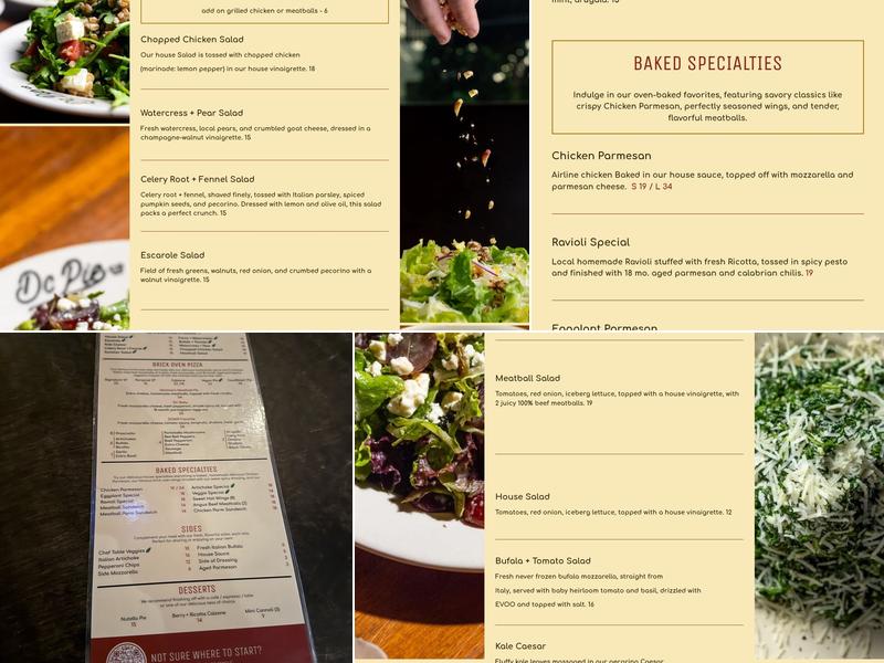 DC PIE CO. Brickell Menu