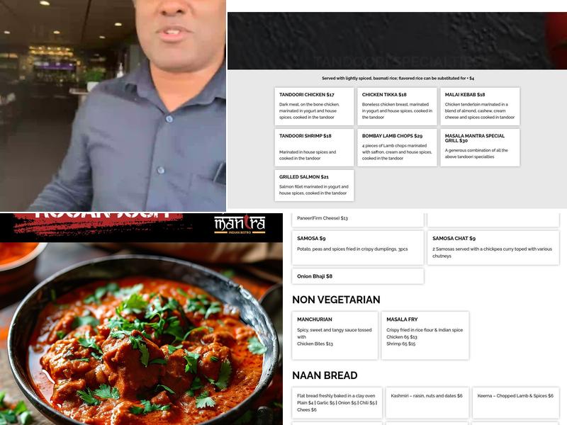 Masala Mantra - The Indian Bistro Menu