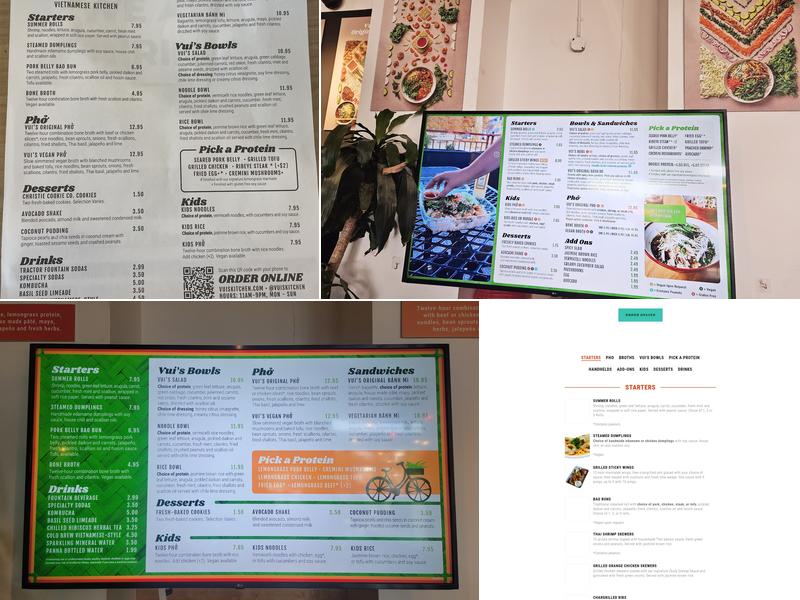 Vui's Kitchen - Hunter's Station Menu