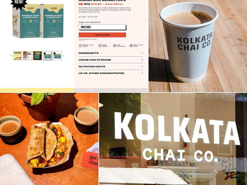 Kolkata Chai Co - East Village Menu