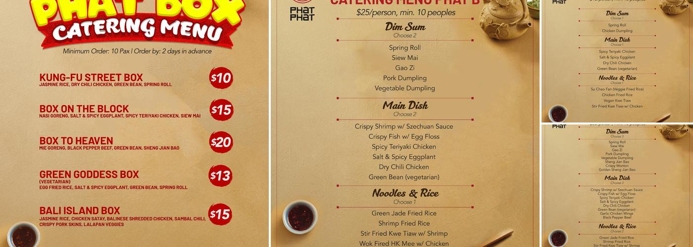 Phat Phat Menu