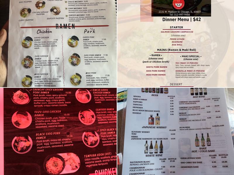Sumu Tokyo ramen & Sushi Menu
