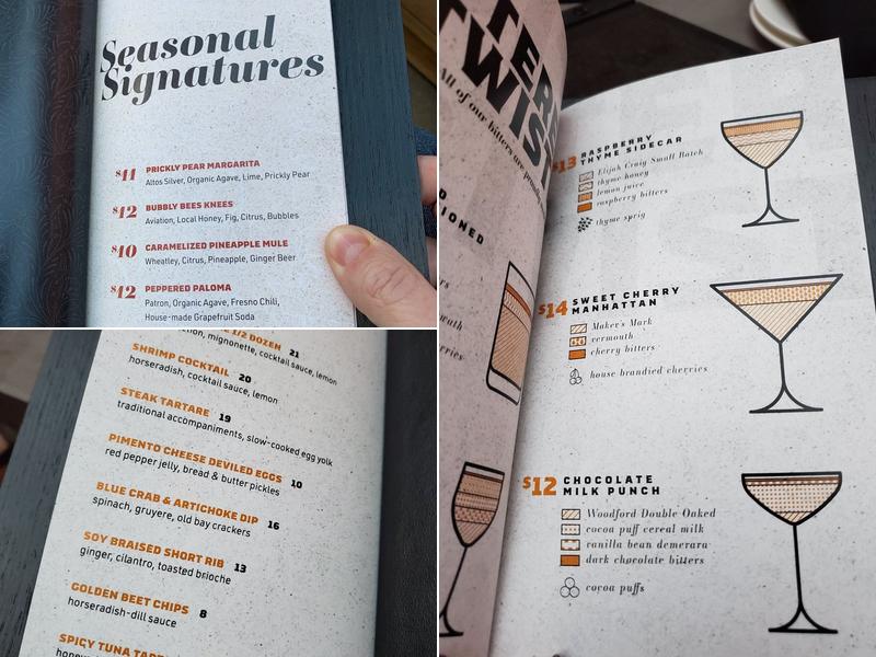 Bitters End Menu