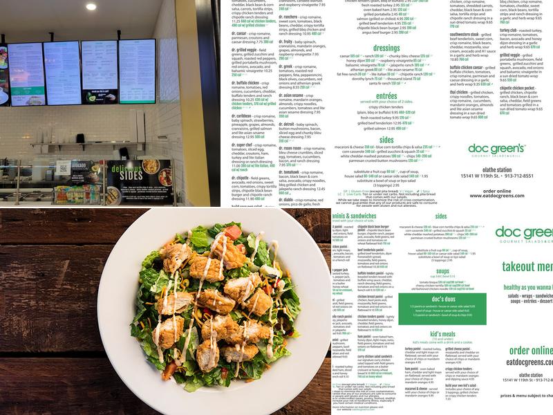 Doc Greens Menu