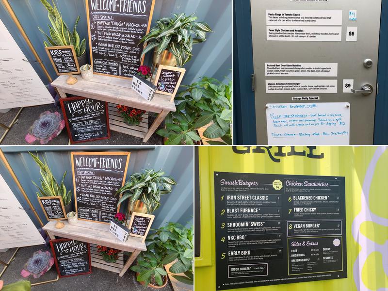 Iron District Menu