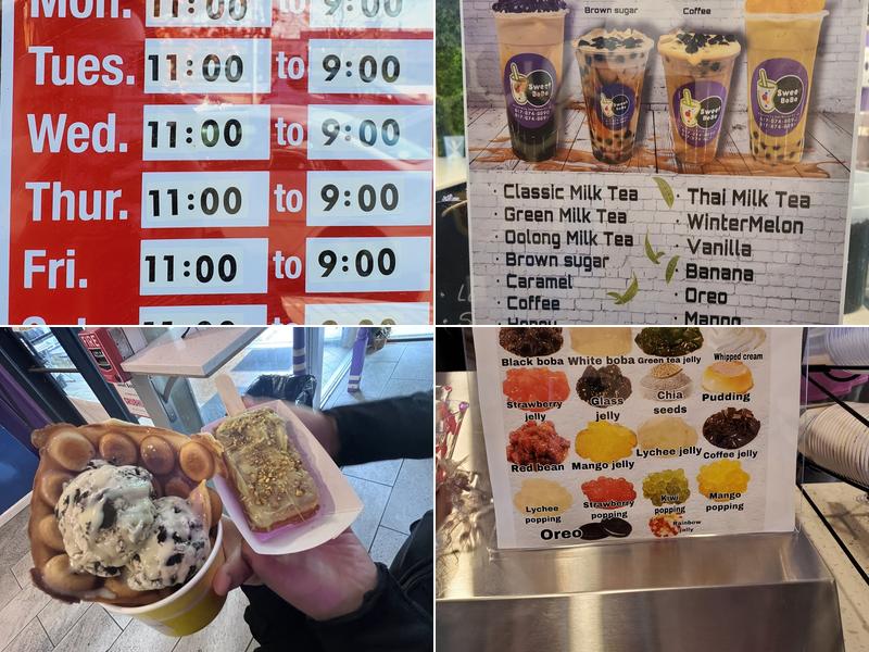 Sweet Boba Menu