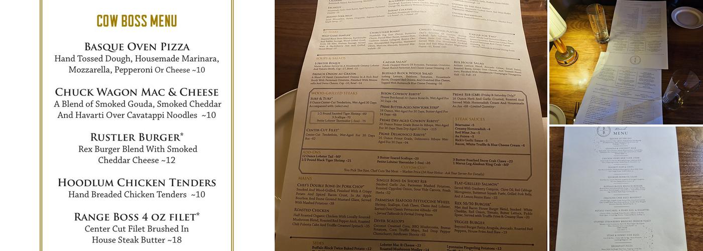 Buffalo Block Prime Steakhouse Menu