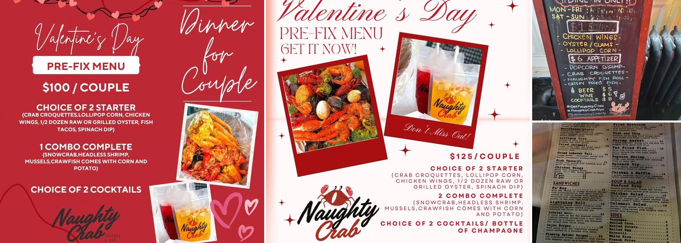 Naughty Crab Menu