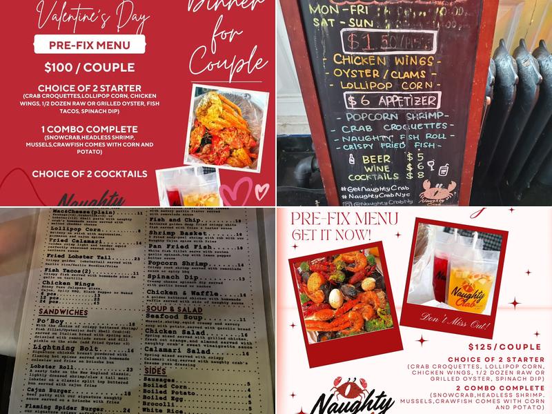 Naughty Crab Menu