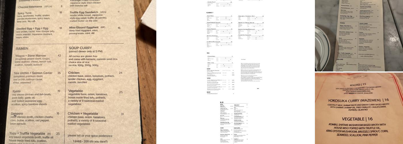 NR Menu