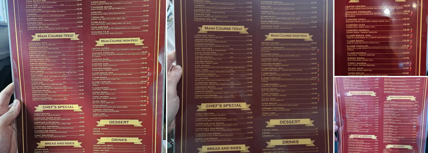 Angel Menu
