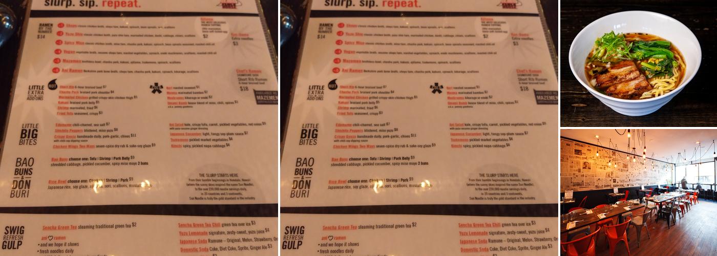 Ani Ramen House Menu