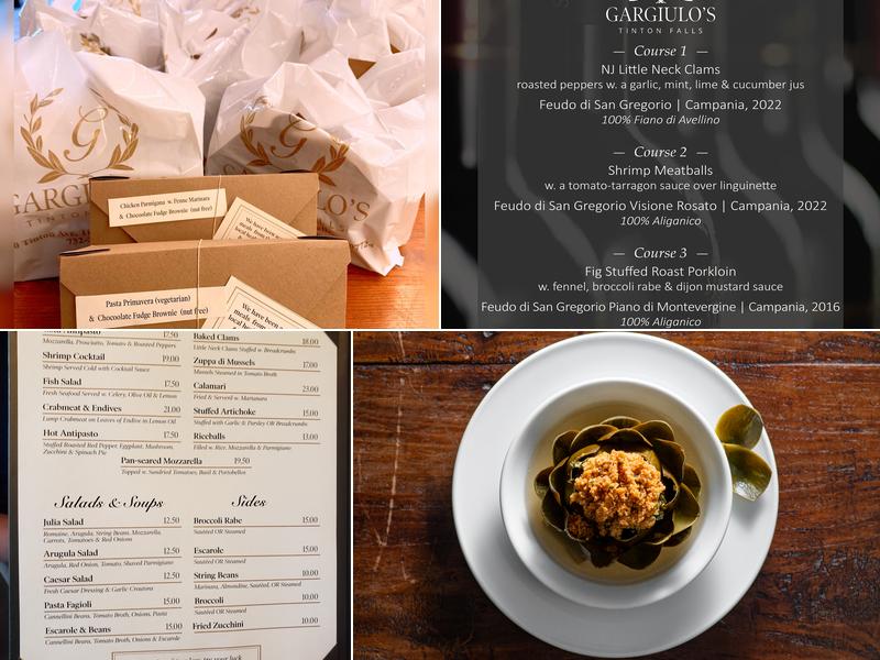 Gargiulo's Tinton Falls Menu