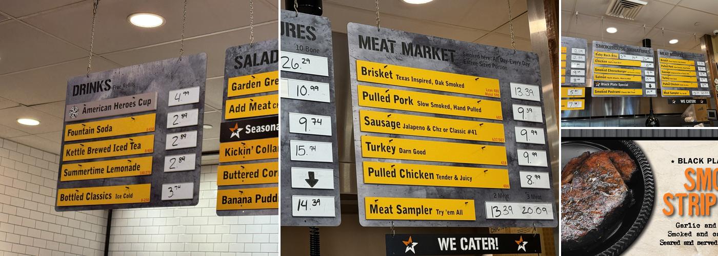 MISSION BBQ Menu