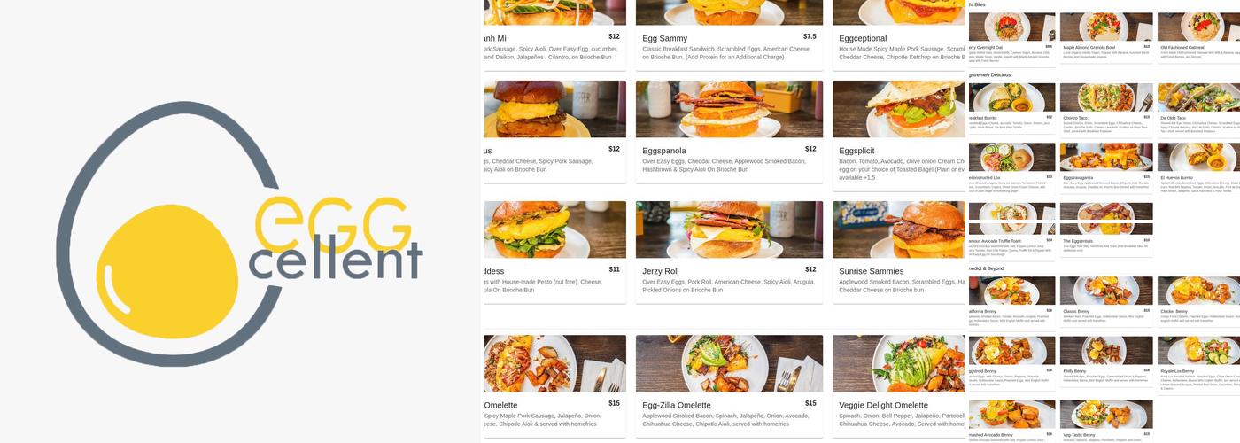 eggcellent cafe Menu